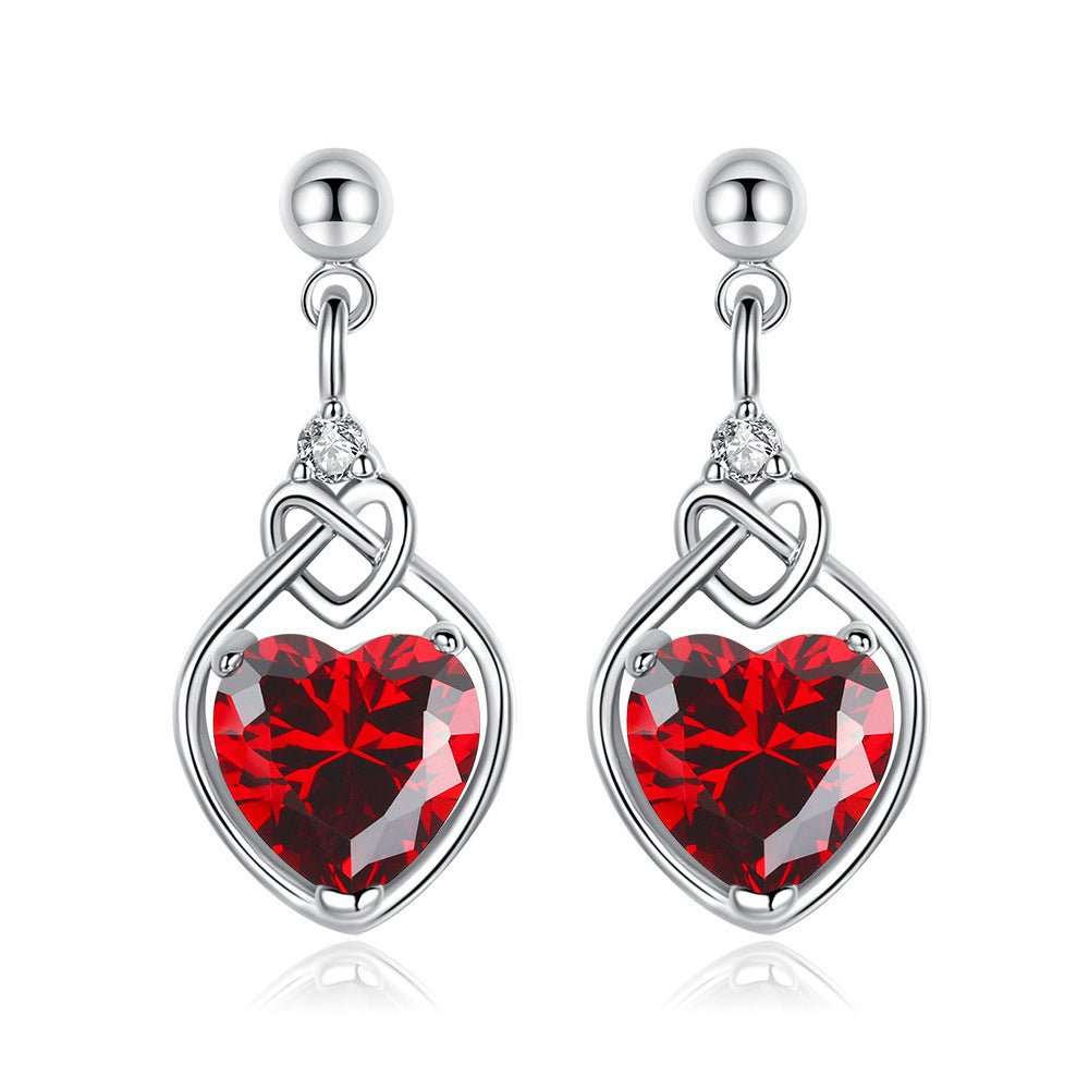 Heart - shaped Ruby Jewelry Suit - AMIR BAGS INDIA PRIVATE LIMITED