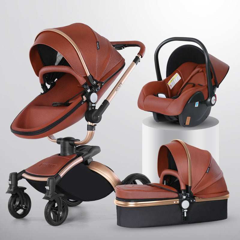 High Landscape Baby Stroller 360 - degree Rotation 3 - in - 1 Basket Foldable - AMIR BAGS INDIA PRIVATE LIMITED