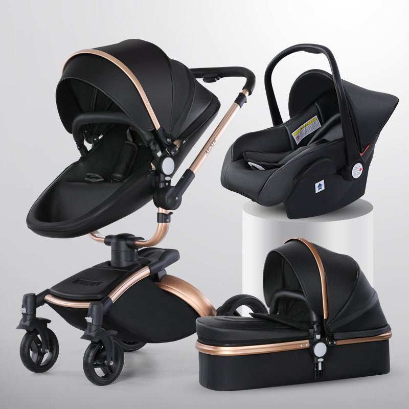 High Landscape Baby Stroller 360 - degree Rotation 3 - in - 1 Basket Foldable - AMIR BAGS INDIA PRIVATE LIMITED