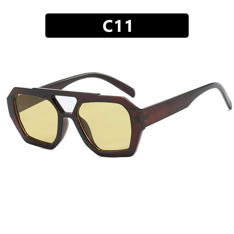 Ins Big Frame Leopard Sunglasses Summer Sunshade Beach Vacation Glasses - AMIR BAGS INDIA PRIVATE LIMITED