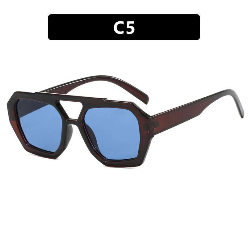 Ins Big Frame Leopard Sunglasses Summer Sunshade Beach Vacation Glasses - AMIR BAGS INDIA PRIVATE LIMITED