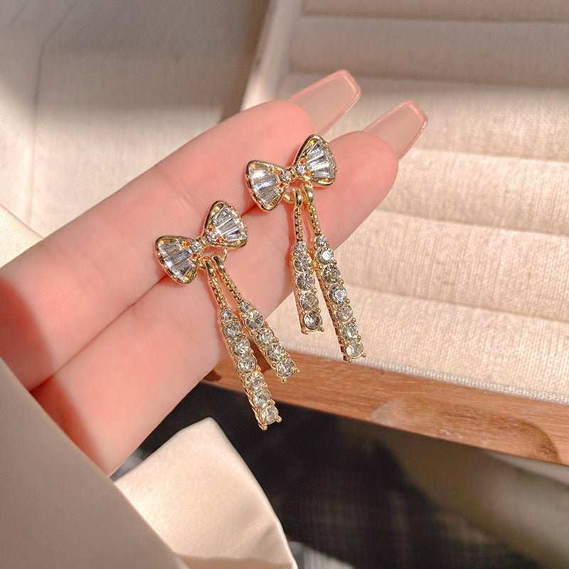 INS Butterfly Earrings With Rhinestones Fashion Temperament Jewelry - AMIR BAGS INDIA PRIVATE LIMITED