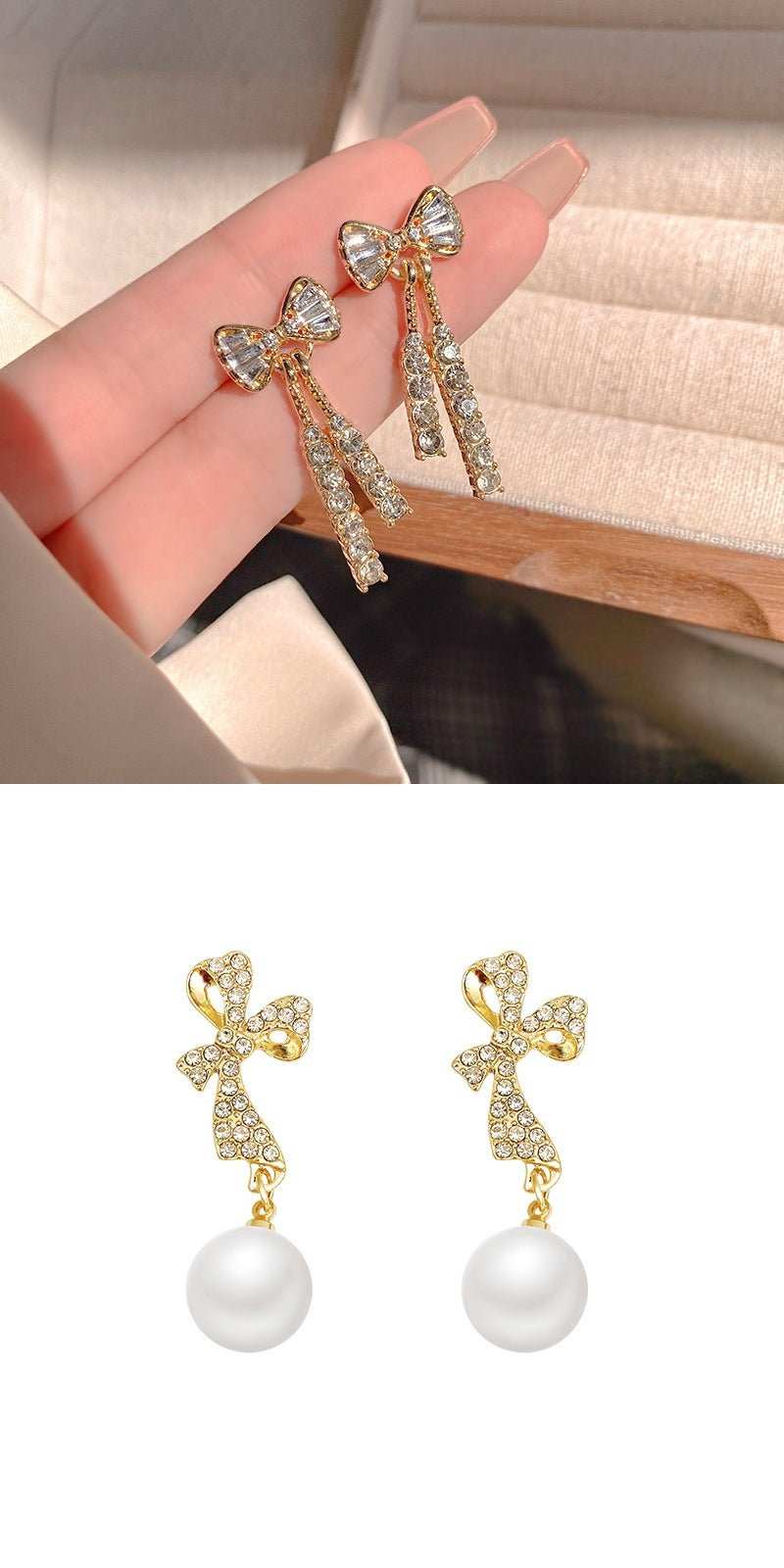 INS Butterfly Earrings With Rhinestones Fashion Temperament Jewelry - AMIR BAGS INDIA PRIVATE LIMITED