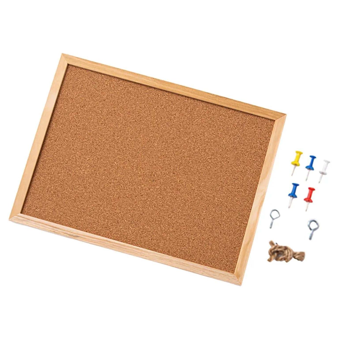INS Cork Bulletin Board Message Board Decorative Display Board Decoration with Push Pins Photo Display Board Kitchen Cork Board - AMIR BAGS INDIA PRIVATE LIMITED