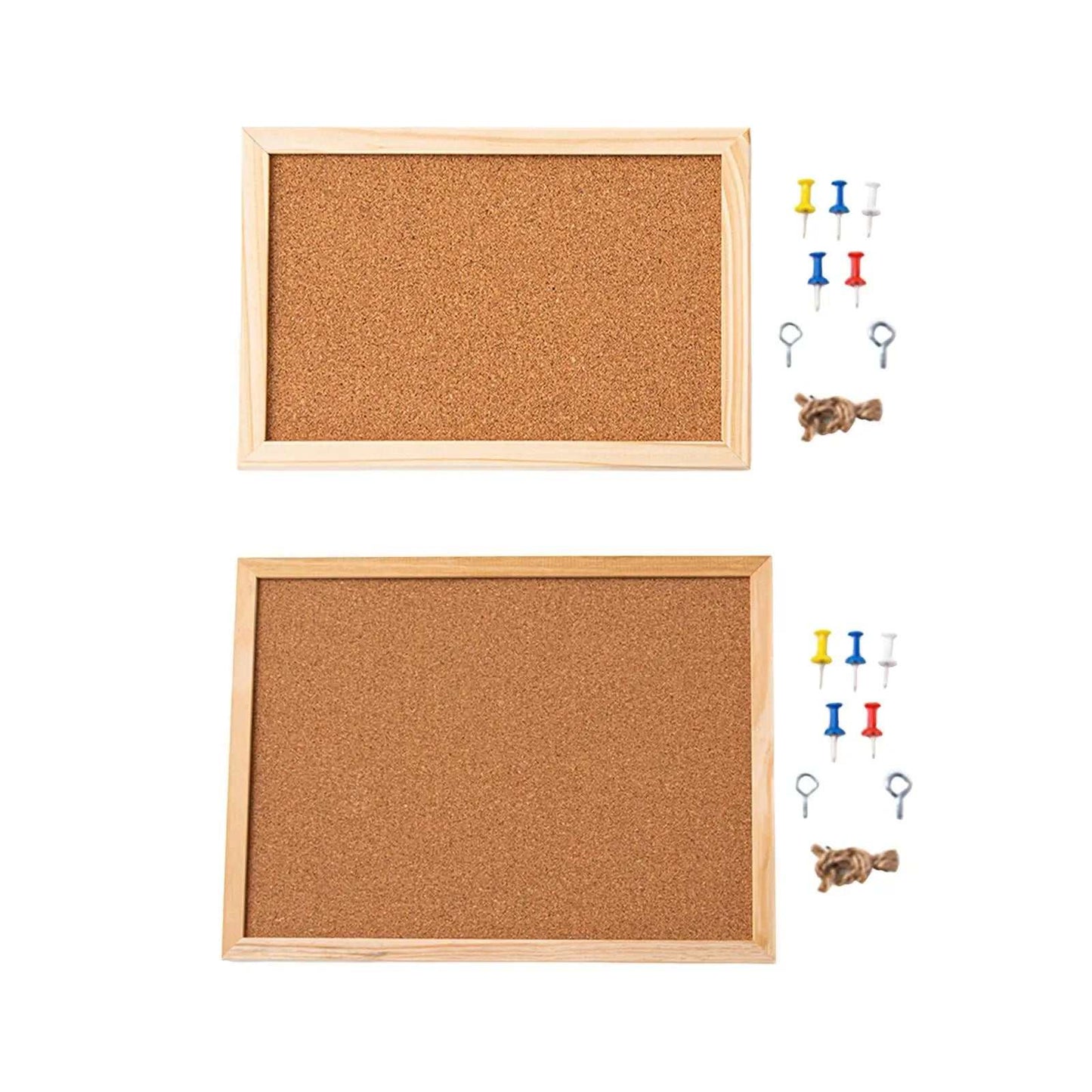 INS Cork Bulletin Board Message Board Decorative Display Board Decoration with Push Pins Photo Display Board Kitchen Cork Board - AMIR BAGS INDIA PRIVATE LIMITED