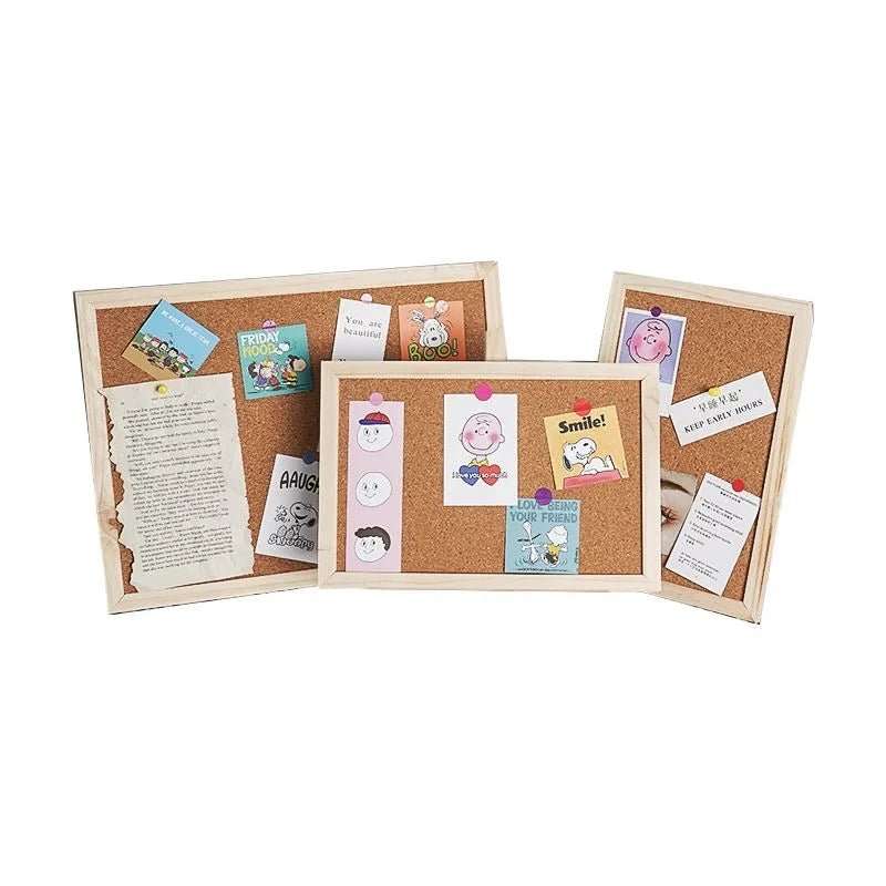 INS Cork Bulletin Board Message Board Decorative Display Board Decoration with Push Pins Photo Display Board Kitchen Cork Board - AMIR BAGS INDIA PRIVATE LIMITED