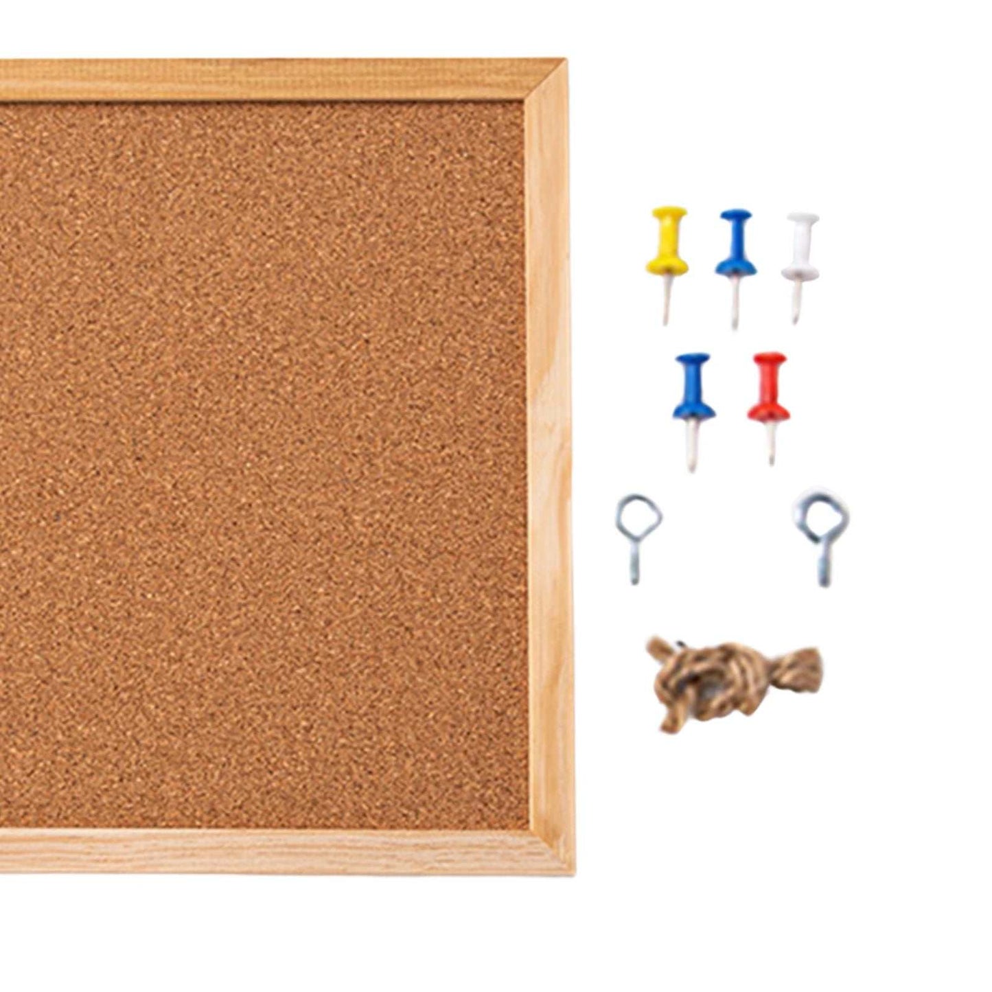 INS Cork Bulletin Board Message Board Decorative Display Board Decoration with Push Pins Photo Display Board Kitchen Cork Board - AMIR BAGS INDIA PRIVATE LIMITED