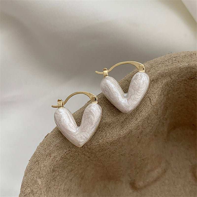 Ins Heart Love Earrings For Women Fashion Accessories Jewelry - AMIR BAGS INDIA PRIVATE LIMITED