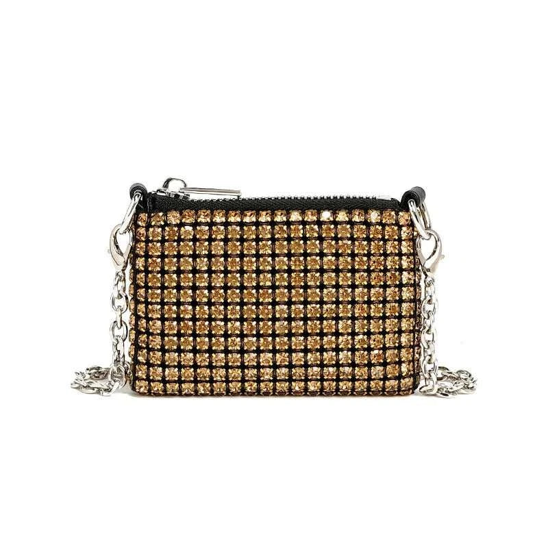 JIOMAY Small and Light Purses for Women Fashion Mini Crossbody Bag Rhinestone Casual Party Evening Bag Exquisite Mini Purse - AMIR BAGS INDIA PRIVATE LIMITED