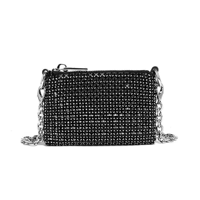 JIOMAY Small and Light Purses for Women Fashion Mini Crossbody Bag Rhinestone Casual Party Evening Bag Exquisite Mini Purse - AMIR BAGS INDIA PRIVATE LIMITED