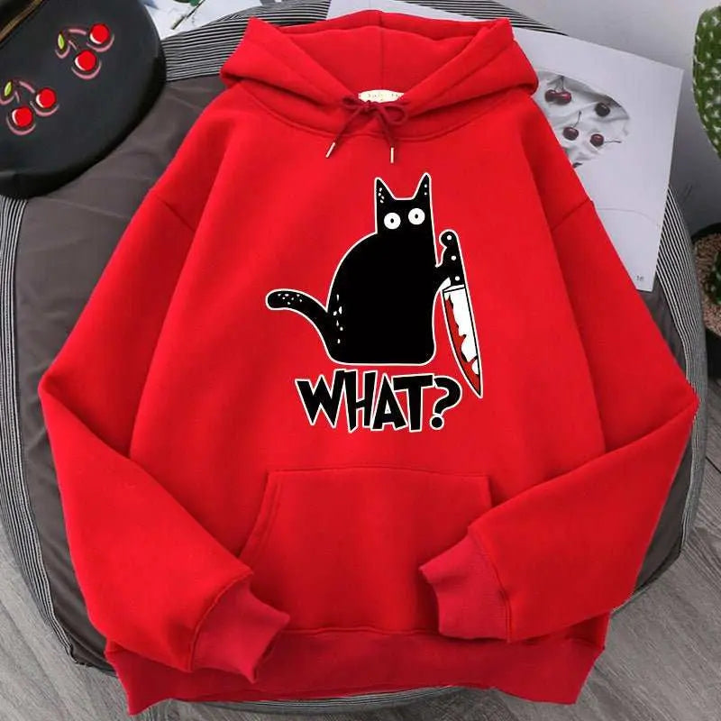 Killer Black Cat Surprised Hoodies MaleProduct information:Pattern: pattern Pocket Style: side seam sidekick Color: khaki, yellow, red, purple, gray, black, blue, navy blue No padding: no padding SuitableDropshipmanAMIR BAGS INDIA PRIVATE LIMITEDnull