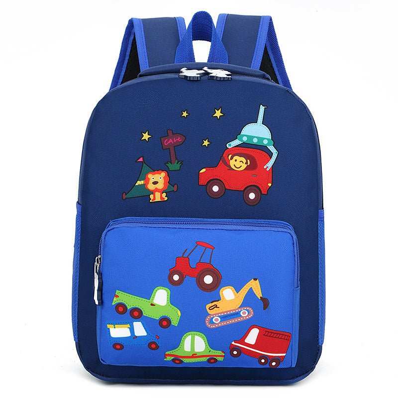 Kindergarten Backpack Cartoon Cute Children Go Out To Reduce The Burden Of Backpack Nylon Cloth Hit Color Small Animal School Bag - AMIR BAGS INDIA PRIVATE LIMITED