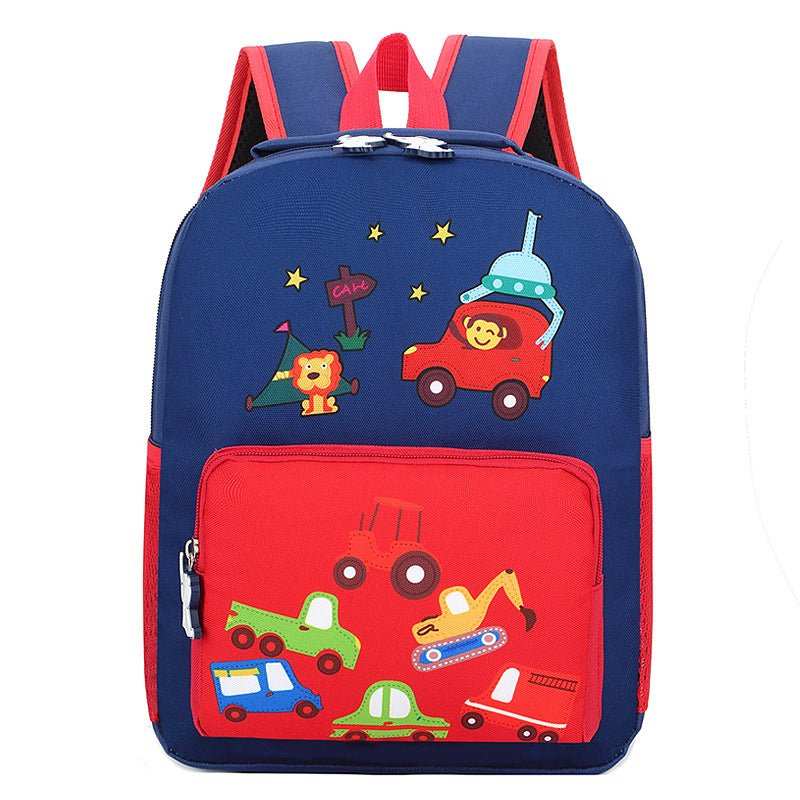 Kindergarten Backpack Cartoon Cute Children Go Out To Reduce The Burden Of Backpack Nylon Cloth Hit Color Small Animal School Bag - AMIR BAGS INDIA PRIVATE LIMITED