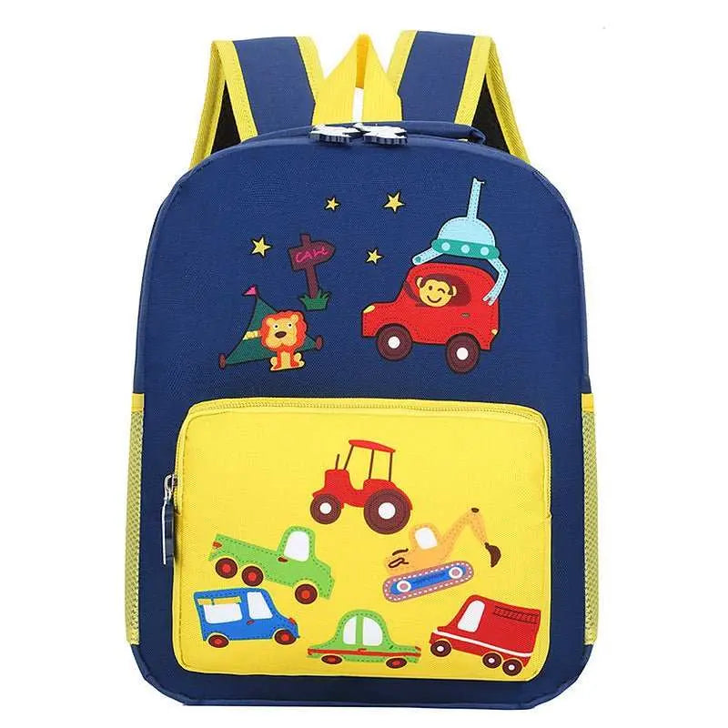 Kindergarten Backpack Cartoon Cute Children Go Out To Reduce The Burden Of Backpack Nylon Cloth Hit Color Small Animal School Bag - AMIR BAGS INDIA PRIVATE LIMITED