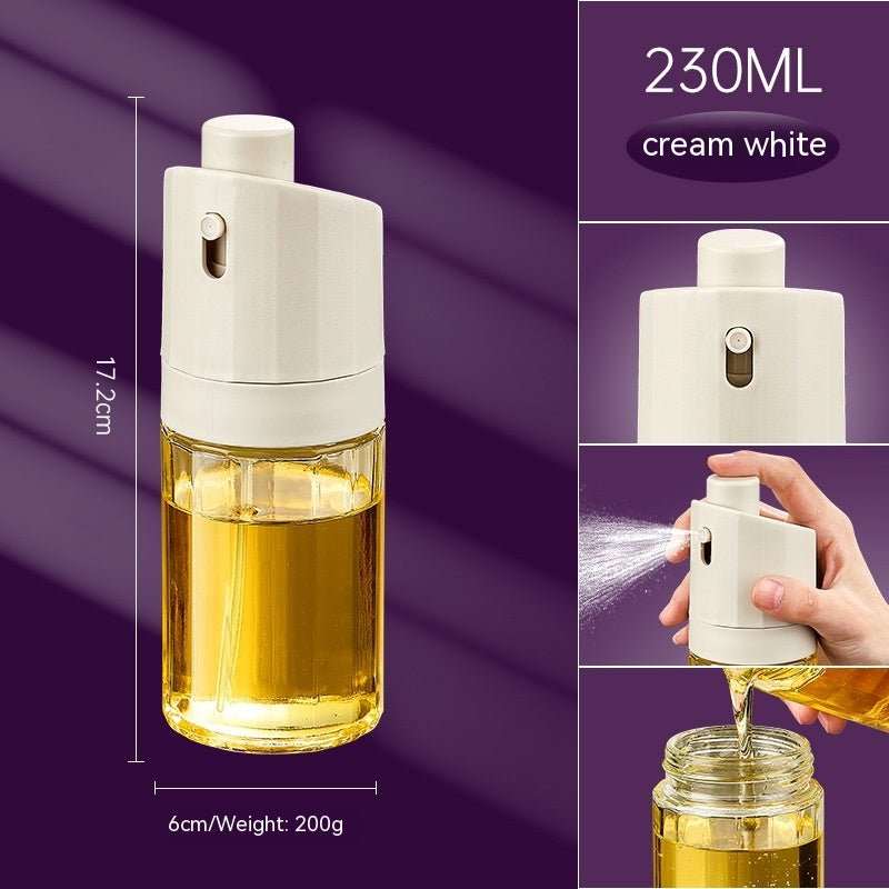 Kitchen Gadget 2 - in - 1 Glass Oil Bottle Press Oil Dispenser Barbecue Fuel Injector - AMIR BAGS INDIA PRIVATE LIMITED