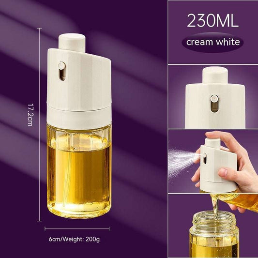 Kitchen Gadget 2 - in - 1 Glass Oil Bottle Press Oil Dispenser Barbecue Fuel Injector - AMIR BAGS INDIA PRIVATE LIMITED