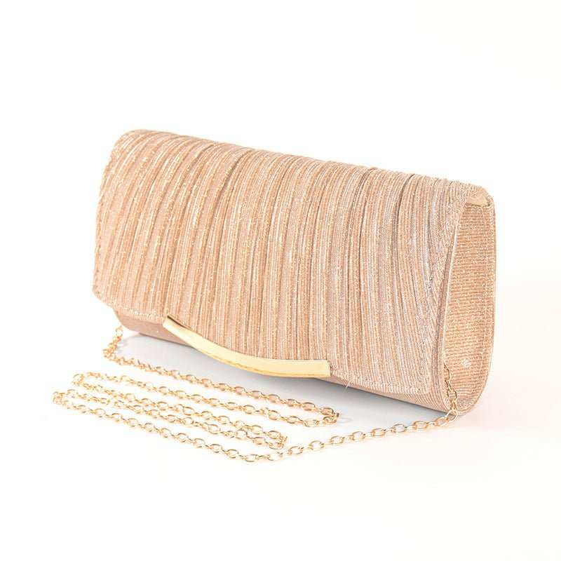 Ladies Dinner Bag Solid Color Flap Chain Crossbody Bag - AMIR BAGS INDIA PRIVATE LIMITED