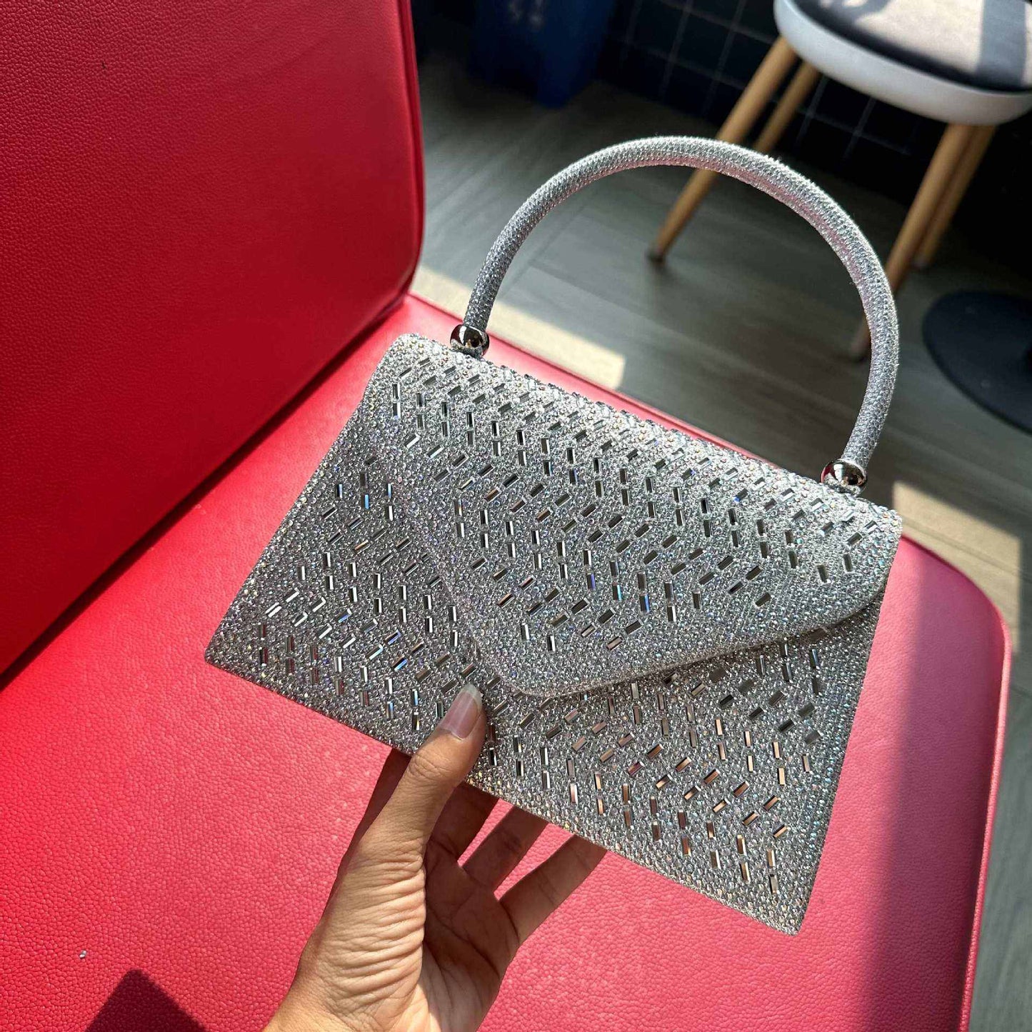 Ladies Hand Bag New Rhinestone Dinner - AMIR BAGS INDIA PRIVATE LIMITED