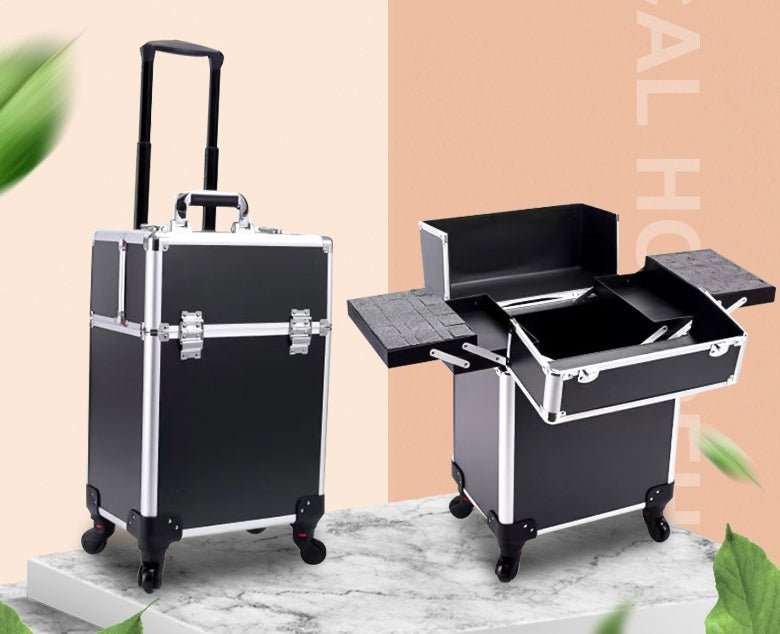 Large - capacity Make - up And Make - up Artist Trolley Storage Toolbox - AMIR BAGS INDIA PRIVATE LIMITED