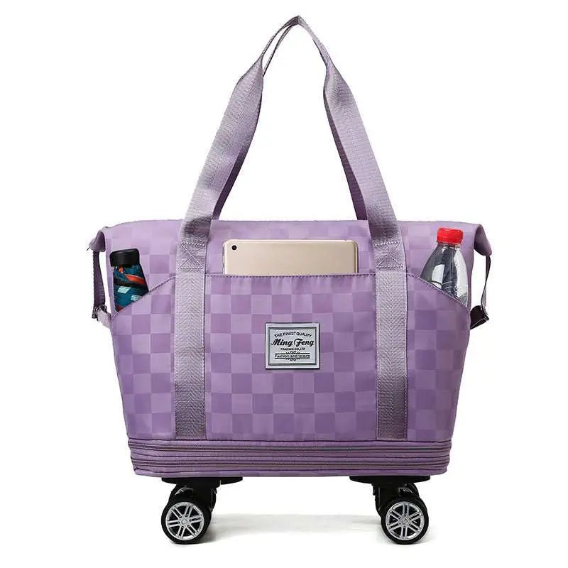 Large Capacity Travel Bags Dry Wet Separation Expansion Double Layer Luggage Totes Women - AMIR BAGS INDIA PRIVATE LIMITED
