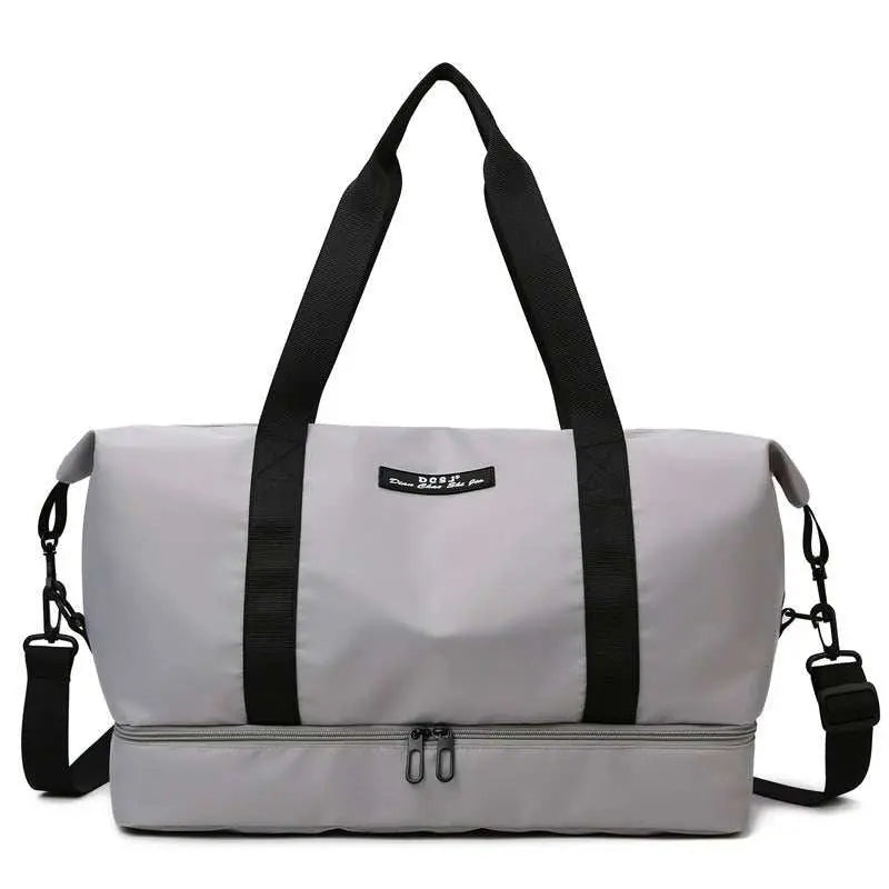 Large Capacity Travel Duffle Bag With Shoes Compartment Portable Sports Gym Fitness Waterfproof Shoulder Bag Weekender Overnight Handbag Women - AMIR BAGS INDIA PRIVATE LIMITED