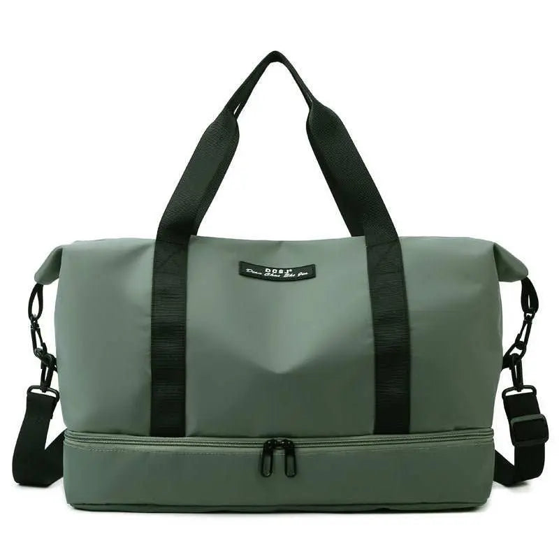 Large Capacity Travel Duffle Bag With Shoes Compartment Portable Sports Gym Fitness Waterfproof Shoulder Bag Weekender Overnight Handbag Women - AMIR BAGS INDIA PRIVATE LIMITED