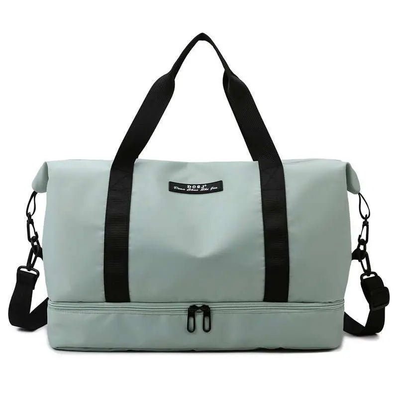Large Capacity Travel Duffle Bag With Shoes Compartment Portable Sports Gym Fitness Waterfproof Shoulder Bag Weekender Overnight Handbag Women - AMIR BAGS INDIA PRIVATE LIMITED