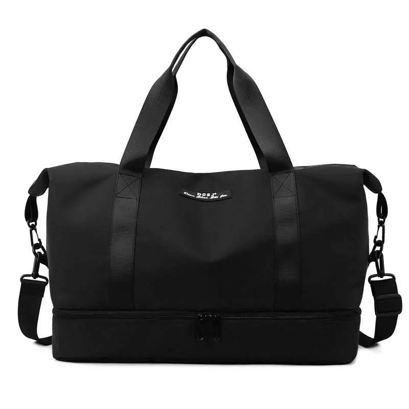 Large Capacity Travel Duffle Bag With Shoes Compartment Portable Sports Gym Fitness Waterfproof Shoulder Bag Weekender Overnight Handbag Women - AMIR BAGS INDIA PRIVATE LIMITED