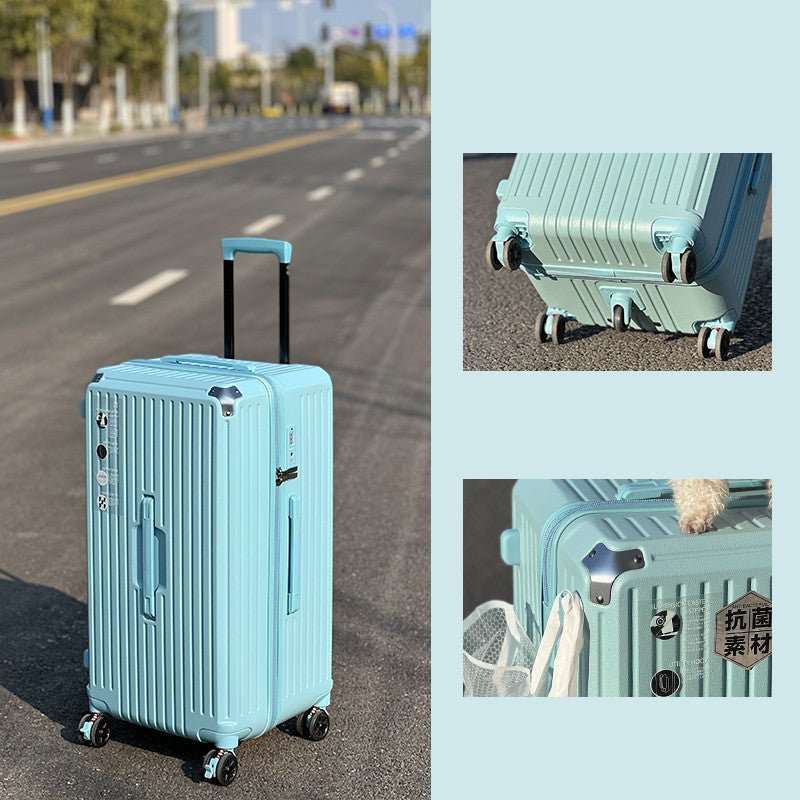 Large - capacity Trolley Case Shock - absorbing Brake Universal Wheel Password Suitcase - AMIR BAGS INDIA PRIVATE LIMITED