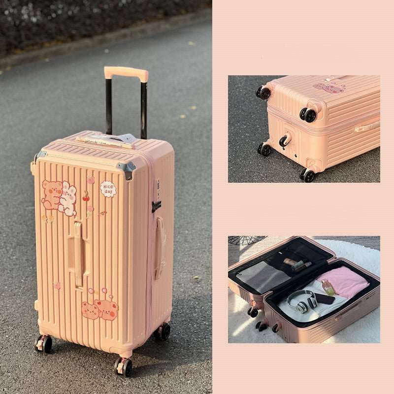Large - capacity Trolley Case Shock - absorbing Brake Universal Wheel Password Suitcase - AMIR BAGS INDIA PRIVATE LIMITED