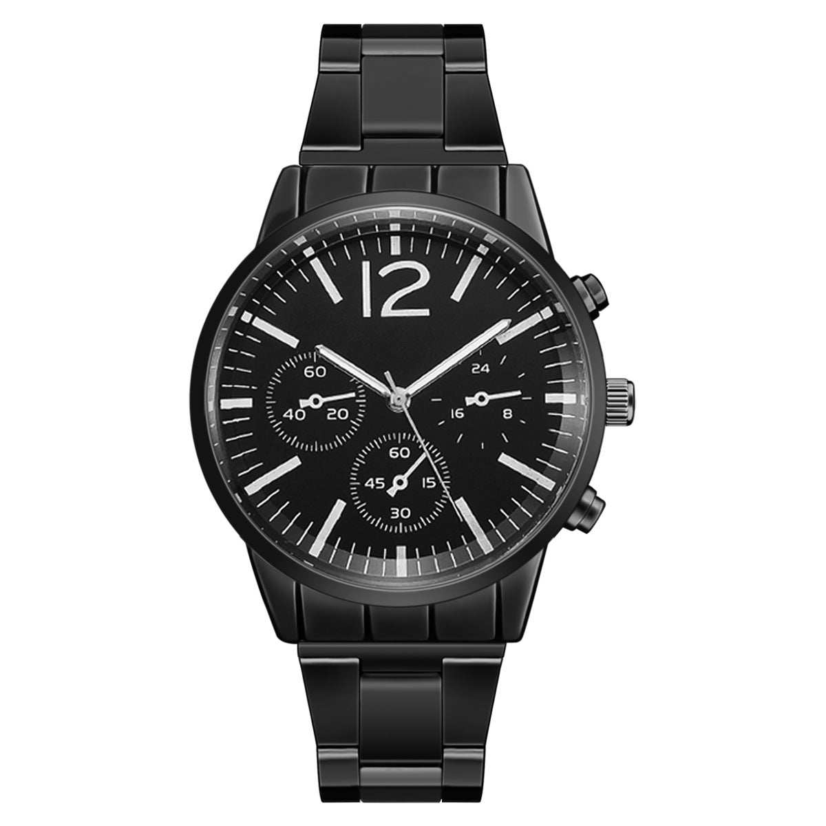 Large Dial Men's Steel Belt Watch - AMIR BAGS INDIA PRIVATE LIMITED