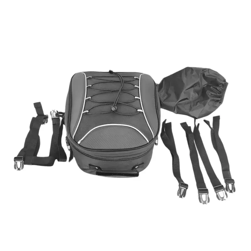 Lasting Durable Motorcycle Back Seat Storage Bag, 30L Helmet - Luggage Expandable Backpack For Travel - AMIR BAGS INDIA PRIVATE LIMITED