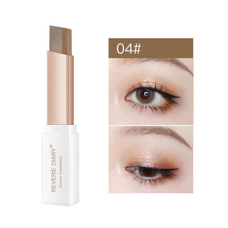 Lazy Eyeshadow Stick Stereo Gradient Shimmer Double Color Eye Shadow Pen Waterproof Easy To Wear Eyeshadow - AMIR BAGS INDIA PRIVATE LIMITED