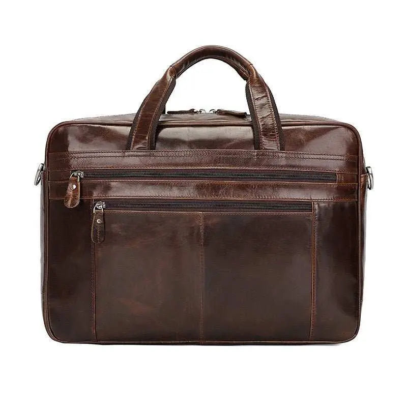 Leather Handbag Briefcase Napa Leather Comfortable Texture Men's Real - leather Bag - AMIR BAGS INDIA PRIVATE LIMITED