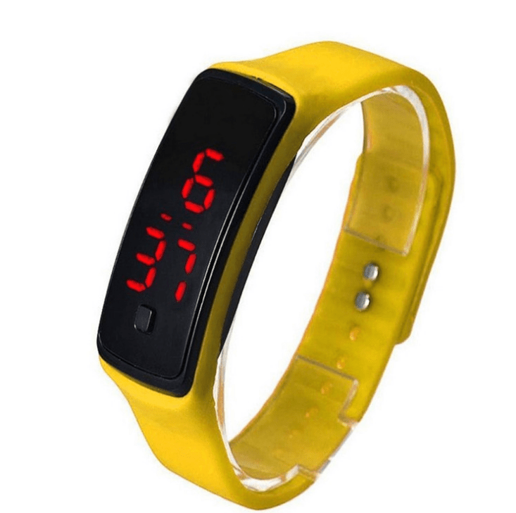 LED Bracelet Watch Thin Girl Men Sports Silicone Digital LED Wristwatches Women Watch Female Clock - AMIR BAGS INDIA PRIVATE LIMITED