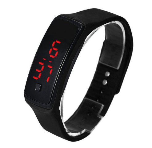 LED Bracelet Watch Thin Girl Men Sports Silicone Digital LED Wristwatches Women Watch Female Clock - AMIR BAGS INDIA PRIVATE LIMITED