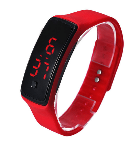 LED Bracelet Watch Thin Girl Men Sports Silicone Digital LED Wristwatches Women Watch Female Clock - AMIR BAGS INDIA PRIVATE LIMITED