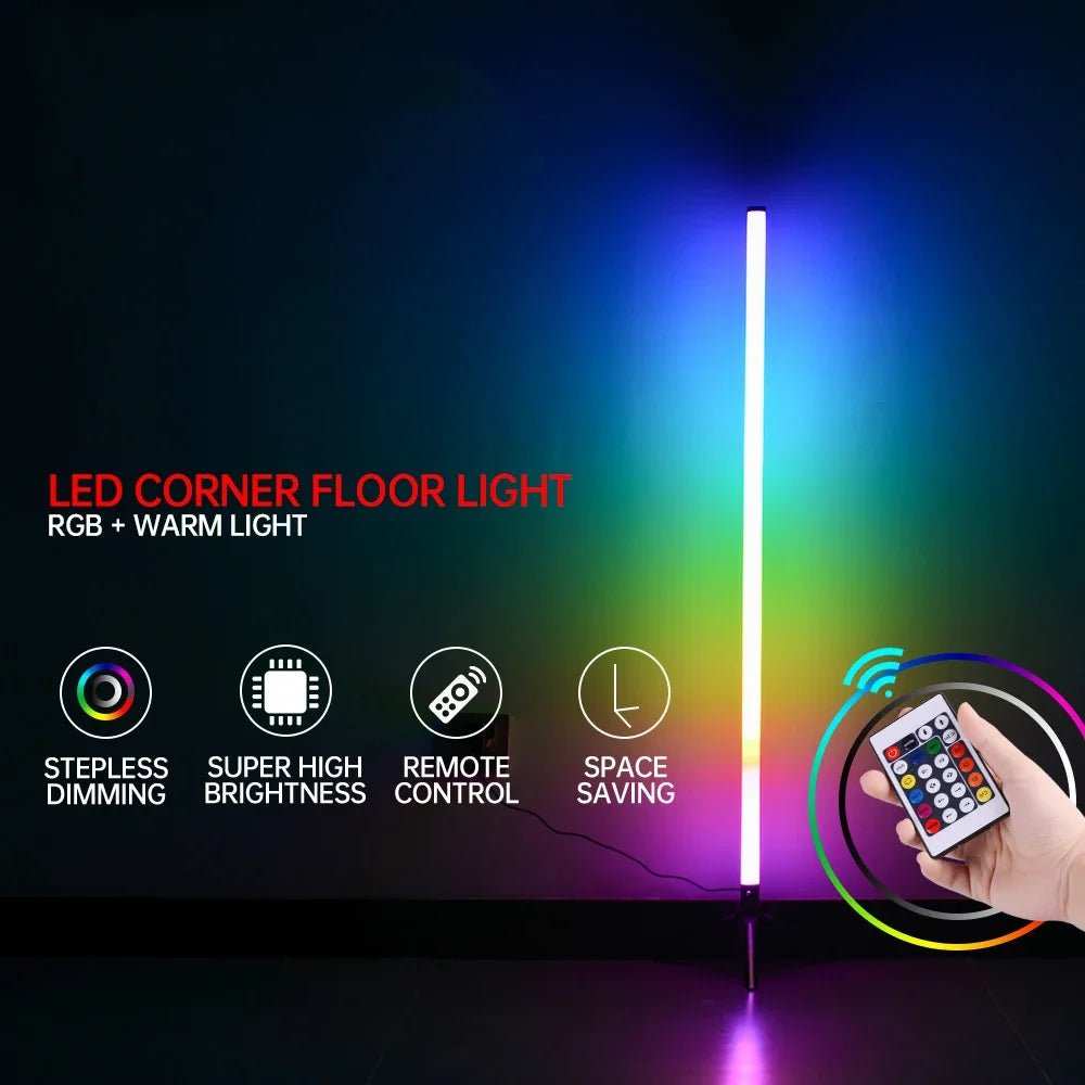 LED Floor Lamp Living Room RGB+WW+CW for Room Decoration USB Power Supply Nordic Houses Decoration RGB Atmosphere Floor Lights - AMIR BAGS INDIA PRIVATE LIMITED