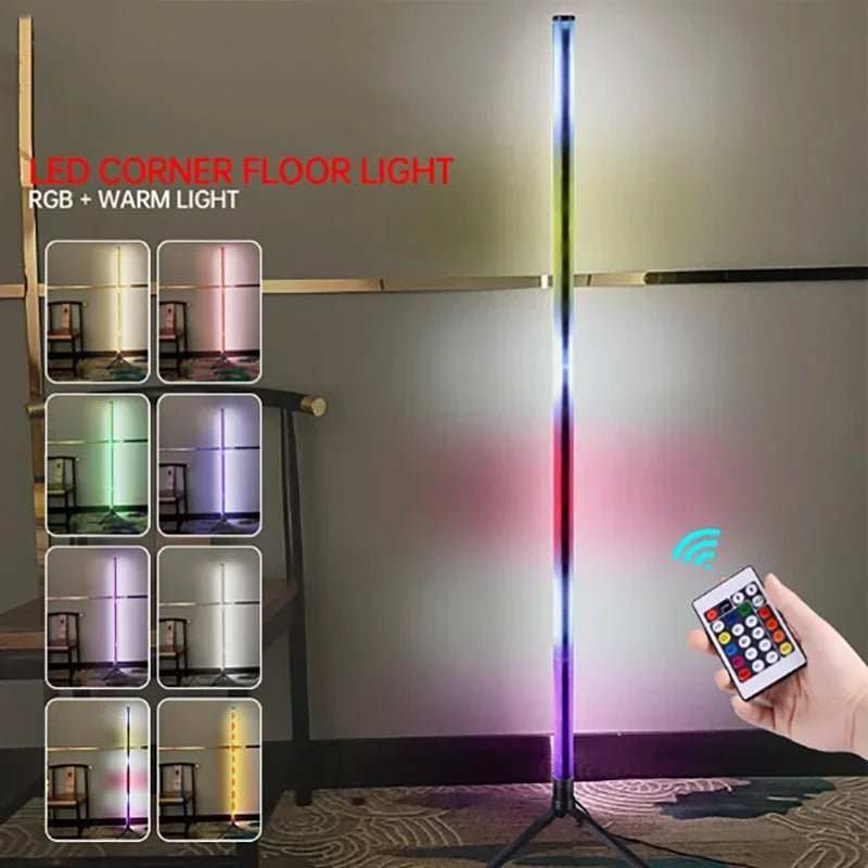 LED Floor Lamp Living Room RGB+WW+CW for Room Decoration USB Power Supply Nordic Houses Decoration RGB Atmosphere Floor Lights - AMIR BAGS INDIA PRIVATE LIMITED