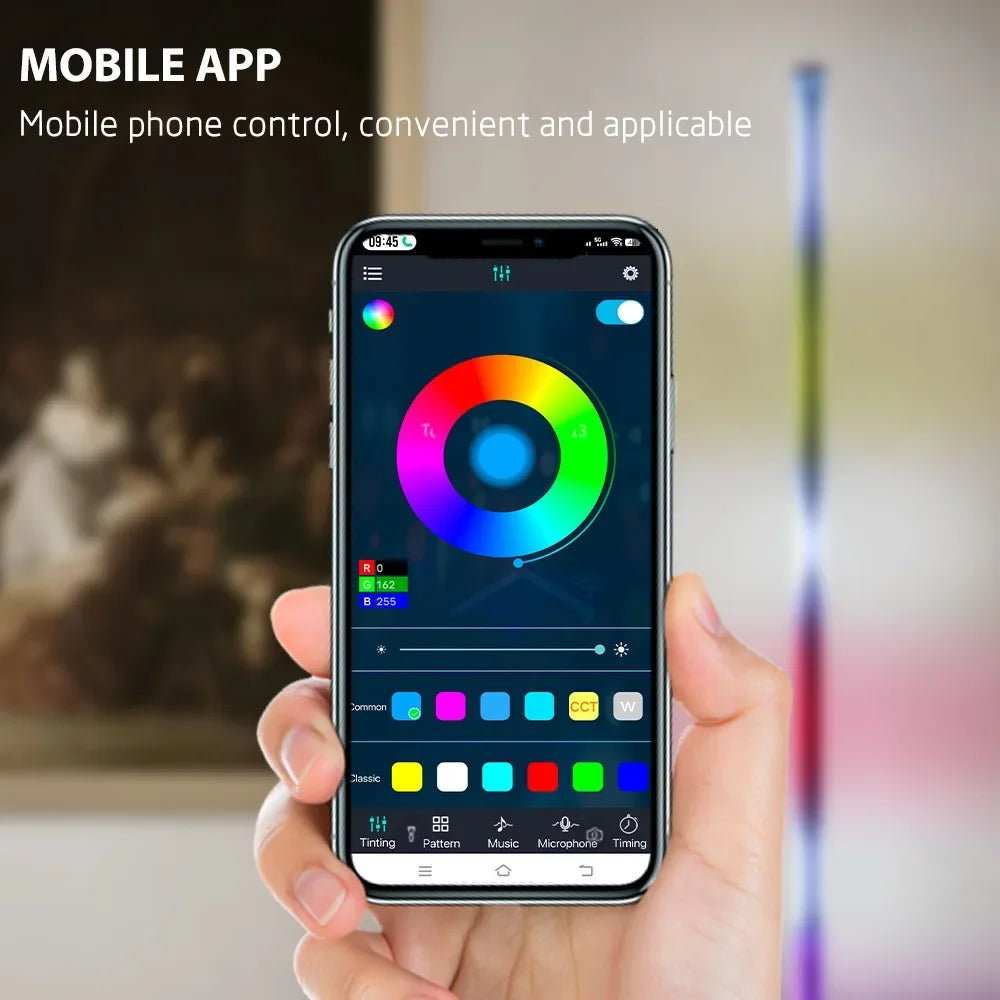 LED Floor Lamp Living Room RGB+WW+CW for Room Decoration USB Power Supply Nordic Houses Decoration RGB Atmosphere Floor Lights - AMIR BAGS INDIA PRIVATE LIMITED