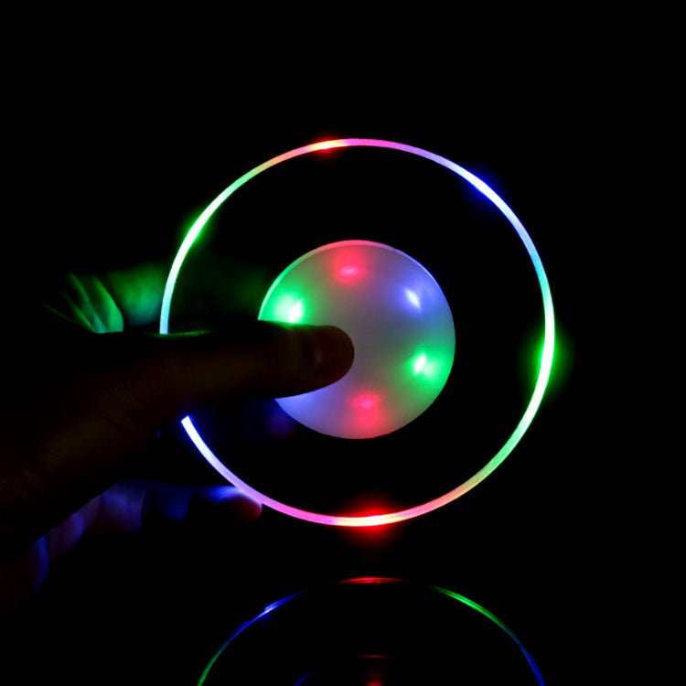 LED Glow Coaster Acrylic Crystal Emitting Luminous Bar Cocktail Mug Stand Light Coasters Flashing Base Tableware Decoration Pads - AMIR BAGS INDIA PRIVATE LIMITED