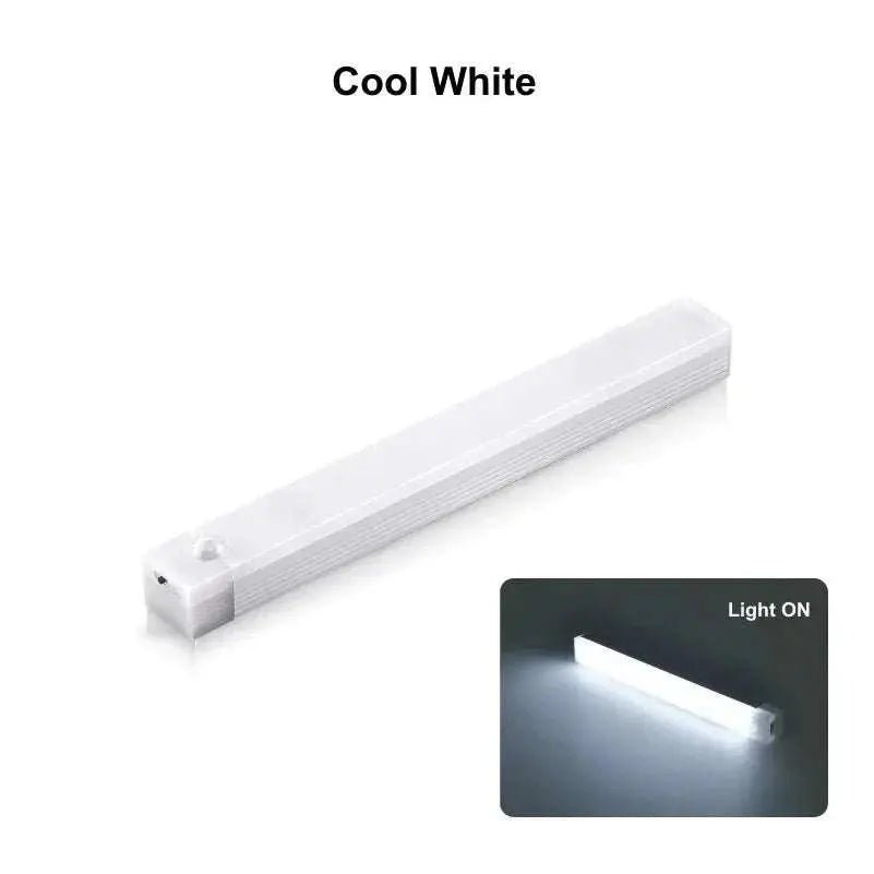 LED Motion Sensor Night Light Rechargeable Induction Bar Light Portable Cordless Magnetic Cabinet Lamp for Kitchen Room Bedside - AMIR BAGS INDIA PRIVATE LIMITED