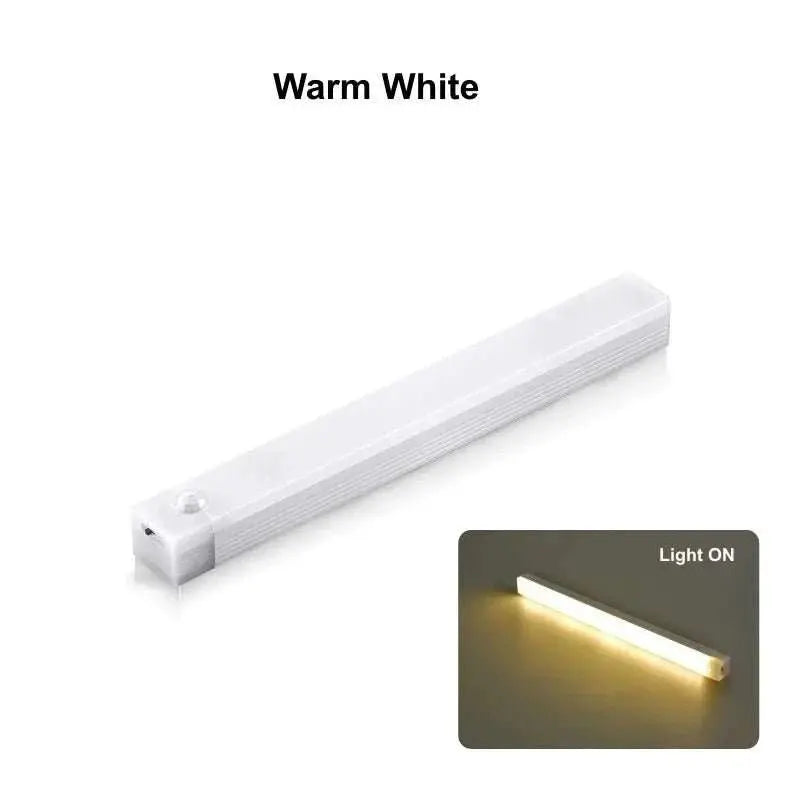 LED Motion Sensor Night Light Rechargeable Induction Bar Light Portable Cordless Magnetic Cabinet Lamp for Kitchen Room Bedside - AMIR BAGS INDIA PRIVATE LIMITED