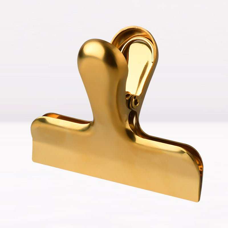 Light Luxury Stainless Steel Bill Office File Dovetail Clip - AMIR BAGS INDIA PRIVATE LIMITED