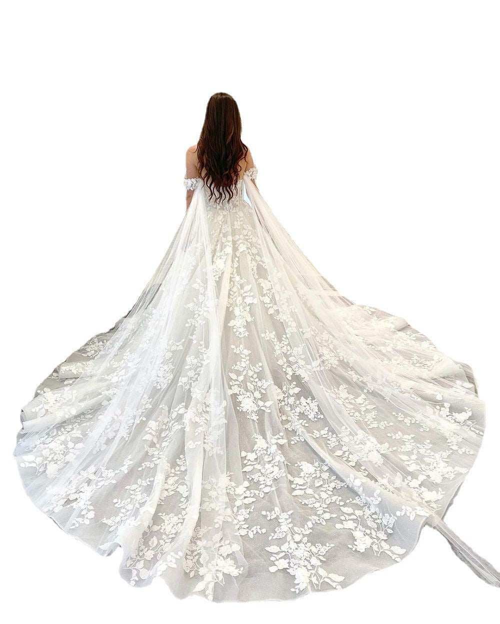 Light Wedding Dress French Trailing Simple - AMIR BAGS INDIA PRIVATE LIMITED