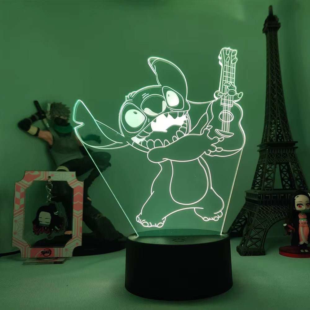 Lilo & Stitch Cartoon 7/16 Colors Creative 3D Lamp Anime Figure LED Night Lamp Touch Table Lamp Ornaments Kids Toys Gifts - AMIR BAGS INDIA PRIVATE LIMITED