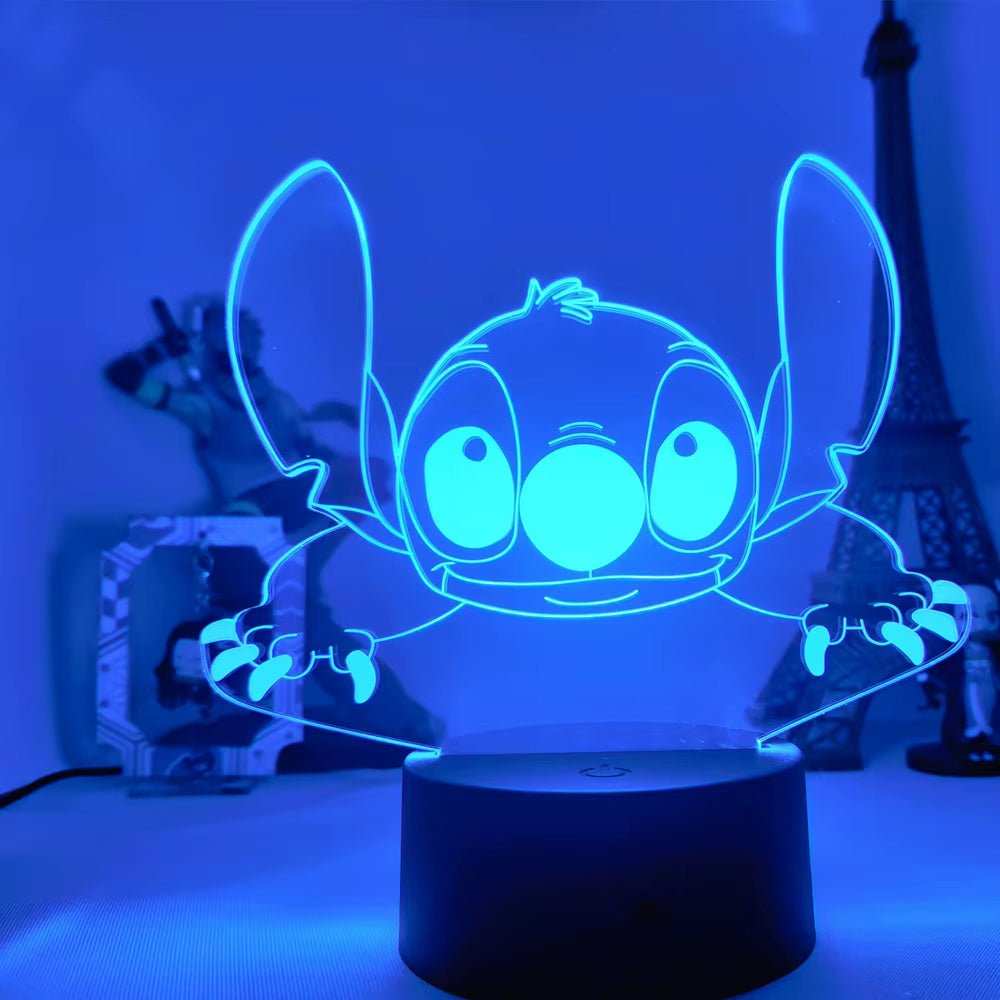 Lilo & Stitch Cartoon 7/16 Colors Creative 3D Lamp Anime Figure LED Night Lamp Touch Table Lamp Ornaments Kids Toys Gifts - AMIR BAGS INDIA PRIVATE LIMITED