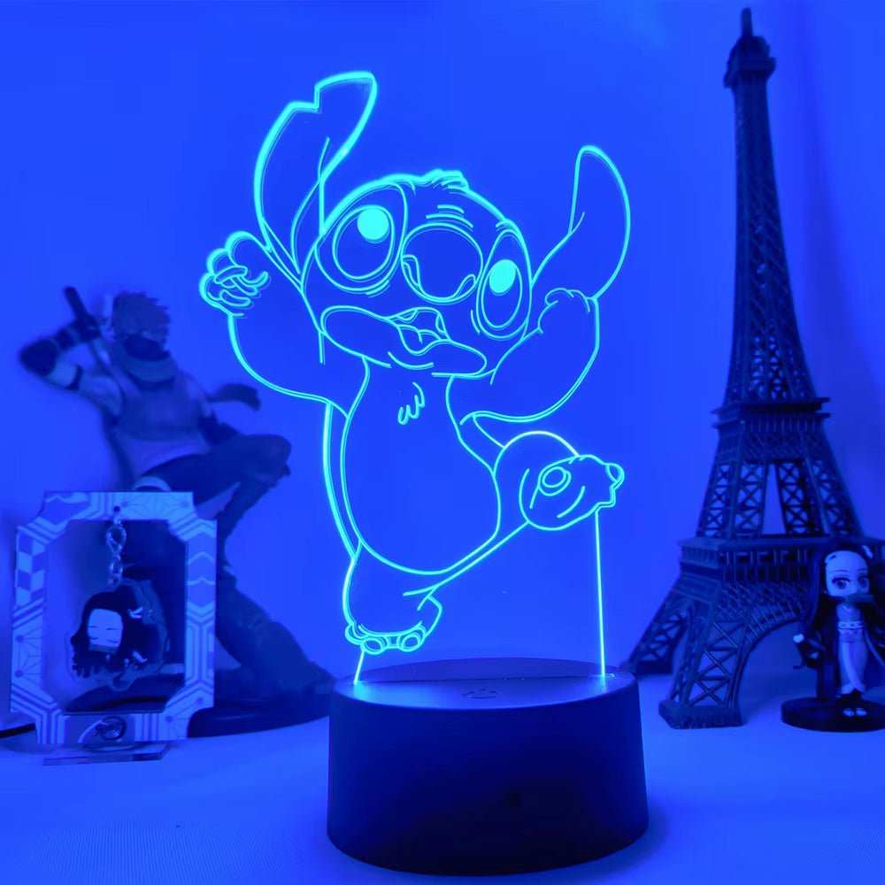 Lilo & Stitch Cartoon 7/16 Colors Creative 3D Lamp Anime Figure LED Night Lamp Touch Table Lamp Ornaments Kids Toys Gifts - AMIR BAGS INDIA PRIVATE LIMITED