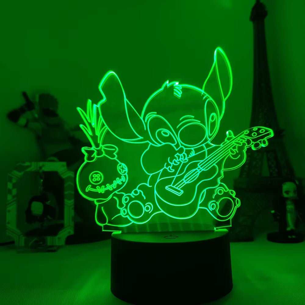 Lilo & Stitch Cartoon 7/16 Colors Creative 3D Lamp Anime Figure LED Night Lamp Touch Table Lamp Ornaments Kids Toys Gifts - AMIR BAGS INDIA PRIVATE LIMITED