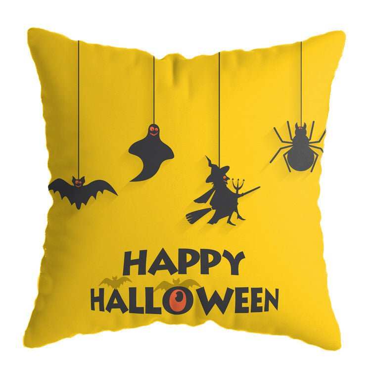 Linen Skull Halloween Pillow Cover - AMIR BAGS INDIA PRIVATE LIMITED